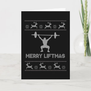 Tarjeta Merry Liftmas - Navidades