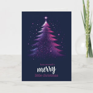 Tarjeta Merry Little Christmas Tree