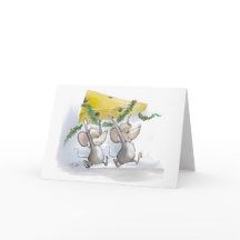 Tarjeta Merry Mice Mic & Mac Blank