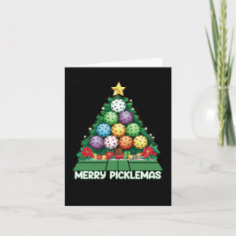 Tarjeta Merry Picklemas Navidades divertidos de piquetes