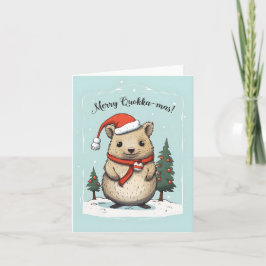 Tarjeta Merry Quokka-mas - Navidades