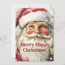 Tarjeta Merry Santa Navidades