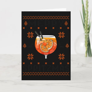 Tarjeta Merry Spritzmas X Ho Holy Aperoly Xmas Club Chr