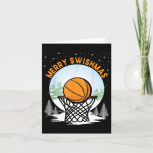 Tarjeta Merry Swishmas Fun Navidades Santa Bysketbyll Jueg