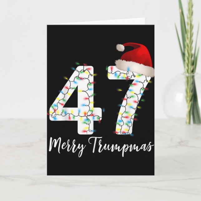 Tarjeta Merry Trumpmas Trump Merry Christmas Trump Xmax T  (Anverso)