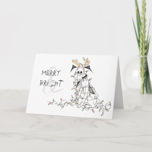 Tarjeta Merry y Bright (Anverso)
