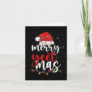 Tarjeta Merry Yeetmas Divertido merry Yeet Mas jerga Navid