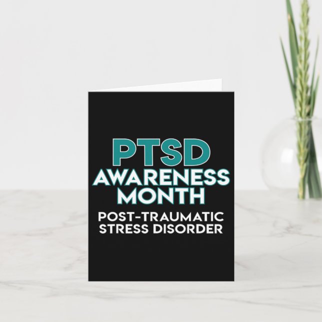 Tarjeta Mes De Conciencia Del Ptsd (Anverso)