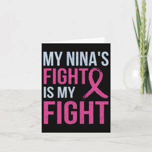 Tarjeta Mes de Conciencia sobre el Cáncer de Mama La lucha