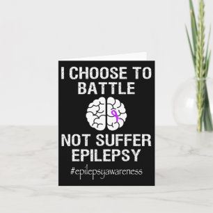 Tarjeta Mes De Conciencia Sobre Epilepsia Elijo Luchar Con