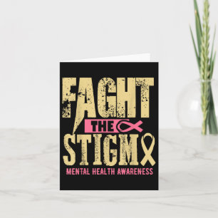 Tarjeta Mes de Conciencia sobre la Salud Mental Lucha cont