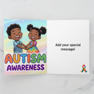 Tarjeta *Mes de Concienciación sobre el Autismo - Agregue 