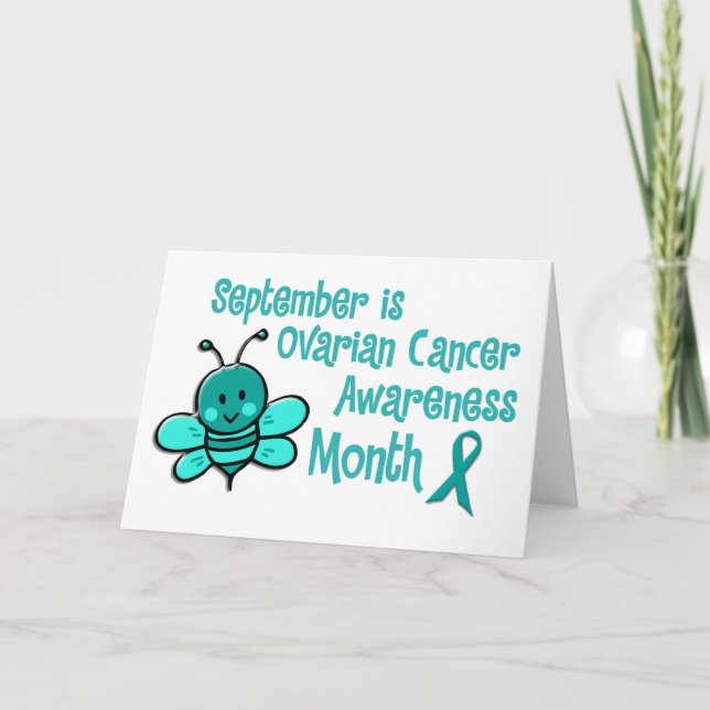 Tarjeta Mes de Concienciación sobre el Cáncer de Ovario 1. (Anverso)