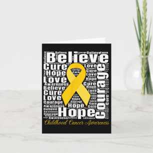 Tarjeta Mes de Concienciación sobre el Cáncer Infantil Cre