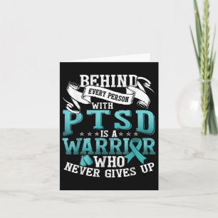 Tarjeta Mes De Concienciación Sobre El Ptsd _ Talla De Est