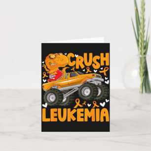 Tarjeta Mes de concienciación sobre la leucemia aplasta gu