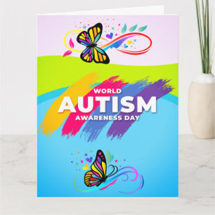 Tarjeta Mes de Concientización sobre el Autismo - Agrega t