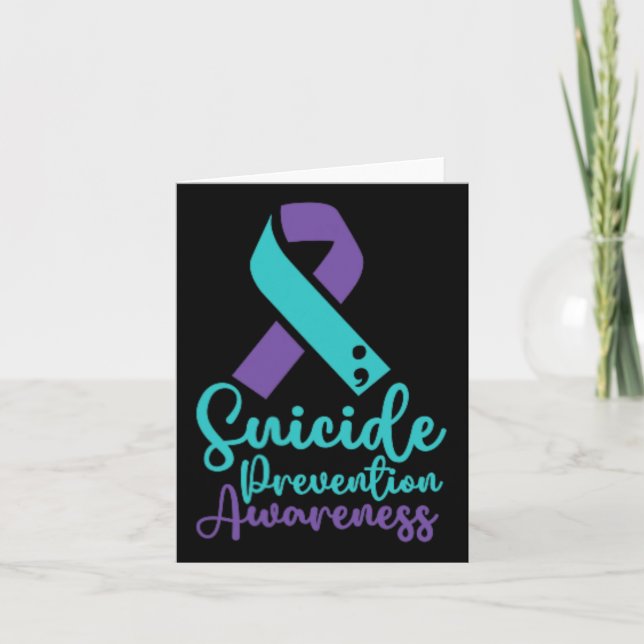 Tarjeta Mes de concientización sobre prevención del suicid (Anverso)