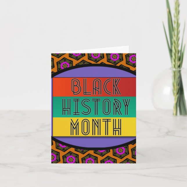 Tarjeta Mes de historia negra (Anverso)