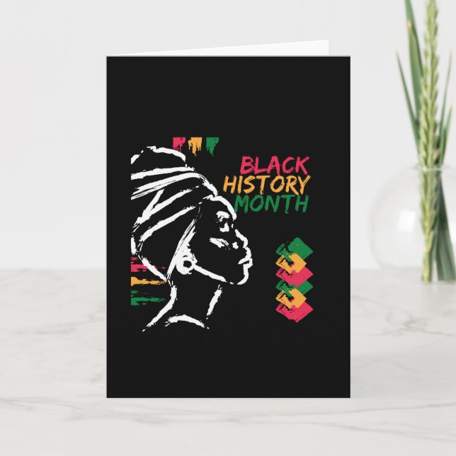 Tarjeta Mes de historia negra (Anverso)