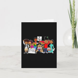 Tarjeta Mes de historia negra Blm Black Lives Problem Niño