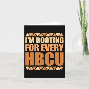 Tarjeta Mes de historia negra de Hbcu que estoy ganando po