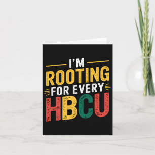 Tarjeta Mes de historia negra de Hbcu que estoy ganando po