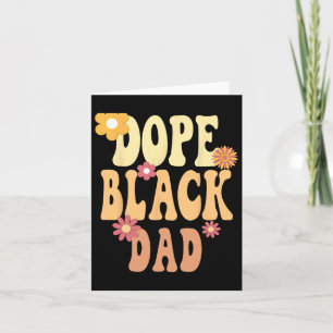 Tarjeta Mes de historia negra de papá negro de drogas