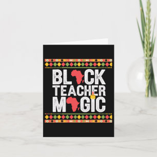 Tarjeta Mes de historia negra del maestro de magia negro