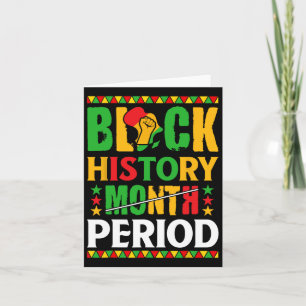 Tarjeta Mes de historia negra periodo mujeres afroamerican