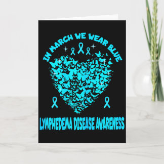 Tarjeta Mes de la enfermedad de linfedema femenino en mayo