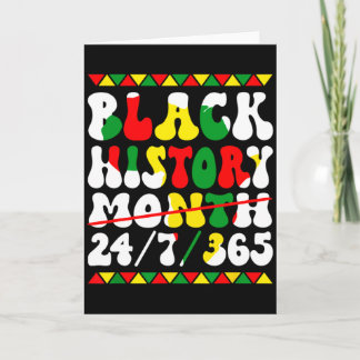 Tarjeta Mes de la Historia Afro Melanina Mujeres Afro Negr