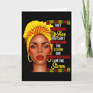 Tarjeta Mes de la Historia Afro Mujeres Negras Niñas Soy L