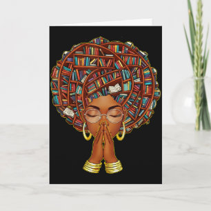 Tarjeta Mes de la Historia Afroamericana Amante de Libros 