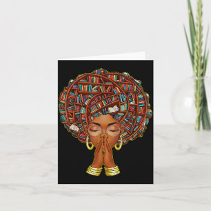 Tarjeta Mes de la Historia Afroamericana Amante de Libros 