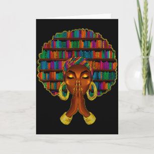 Tarjeta Mes de la Historia Afroamericana Mujer Afro Amante