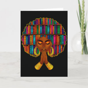 Tarjeta Mes de la Historia Afroamericana Mujer Afroamerica