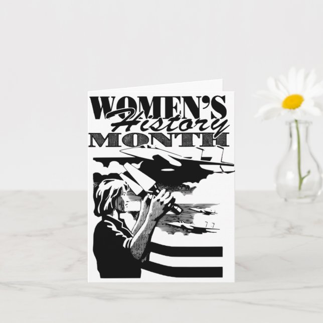Tarjeta Mes de la historia de la mujer (Planta pequeña)