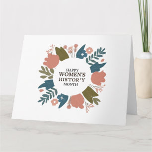 Tarjeta Mes de la historia de la mujer