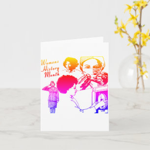 Tarjeta Mes de la historia de la mujer