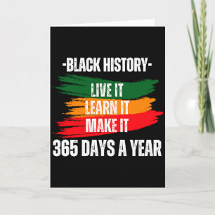Tarjeta Mes de la Historia Negra 2023 Vívelo Apréndelo Haz