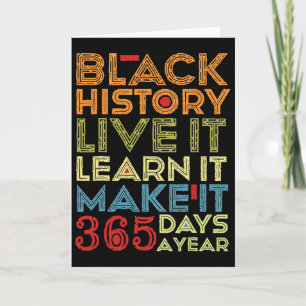 Tarjeta Mes de la Historia Negra 2025 Vívelo Apréndelo Haz