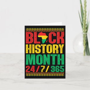 Tarjeta Mes de la historia negra 247365 Camisa África para