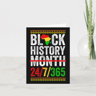 Tarjeta Mes de la historia negra 247365 Camisa África para