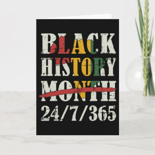 Tarjeta Mes de la Historia Negra 247365 Con Bandera de Map