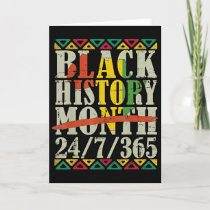 Tarjeta Mes de la Historia Negra 247365 Con Bandera de Map