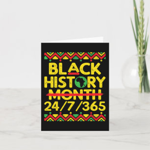 Tarjeta Mes de la Historia Negra 247365 Melanina Africana