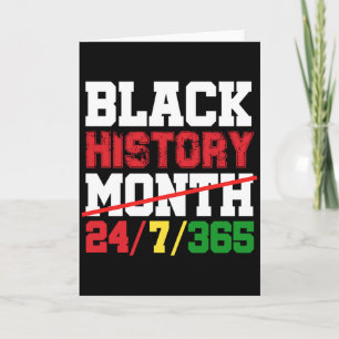 Tarjeta Mes de la Historia Negra 247365 Orgullo Negro Amer