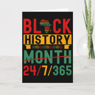 Tarjeta Mes de la Historia Negra 365 Un Mes No Puede Conte