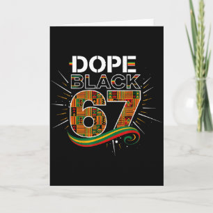 Tarjeta Mes de la Historia Negra 67 Seis Siete Meme Negro